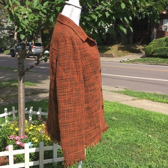 C.L.O.T.H.E.S. Orange, brown and gold jacket - Picture 2 of 10